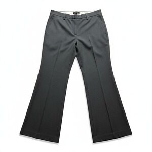 LOFT 14 Gray Dress Pants Womens Wide Leg Career Casual Professional Kate